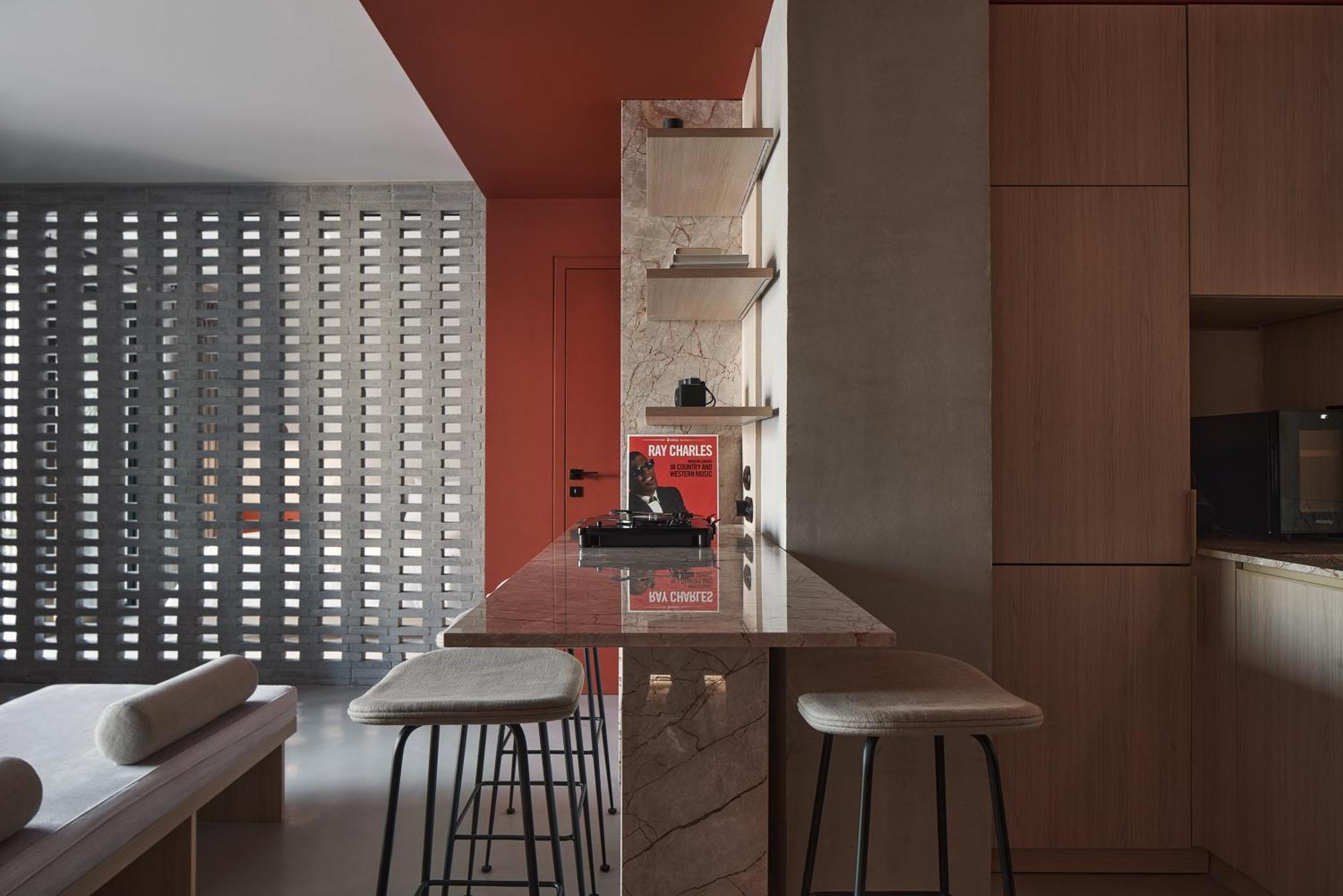 Hotel The Newel Psychiko Atenas Exterior foto 3D rendering of a kitchen