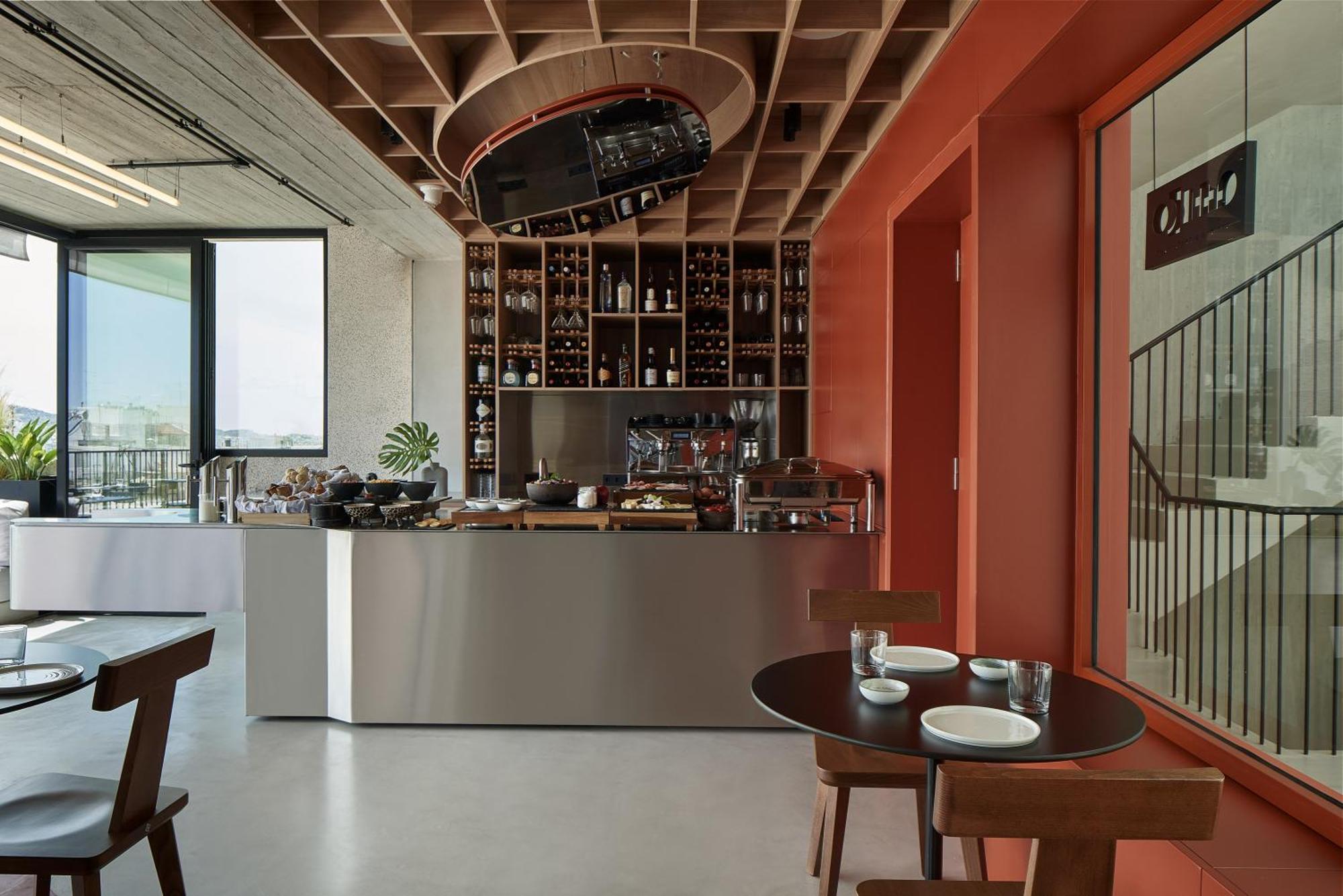 Hotel The Newel Psychiko Atenas Exterior foto The kitchen at the restaurant